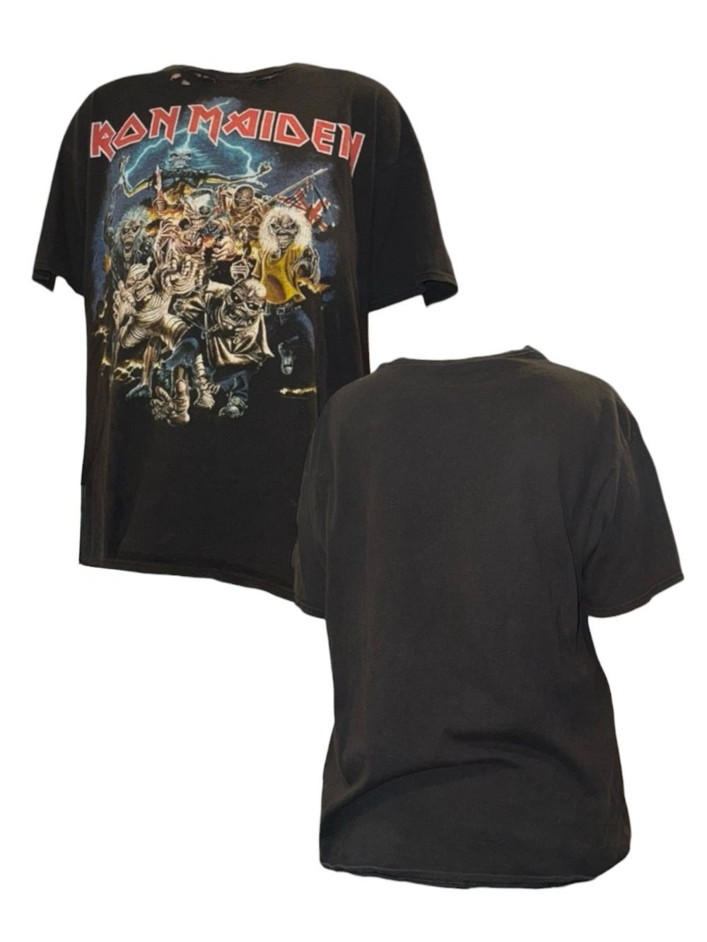 Iron Maiden Black Graphic Band Tee